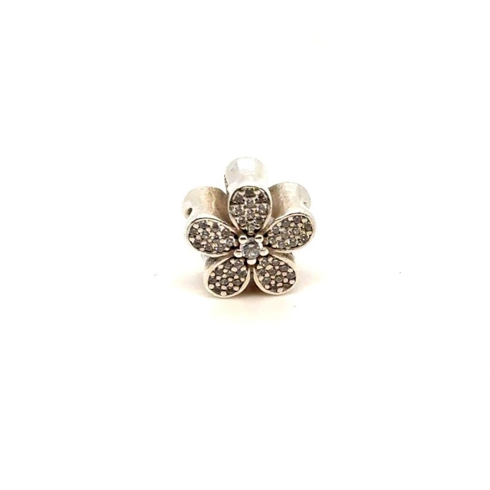 Pandora Pave White‎ Cz Flower Charm